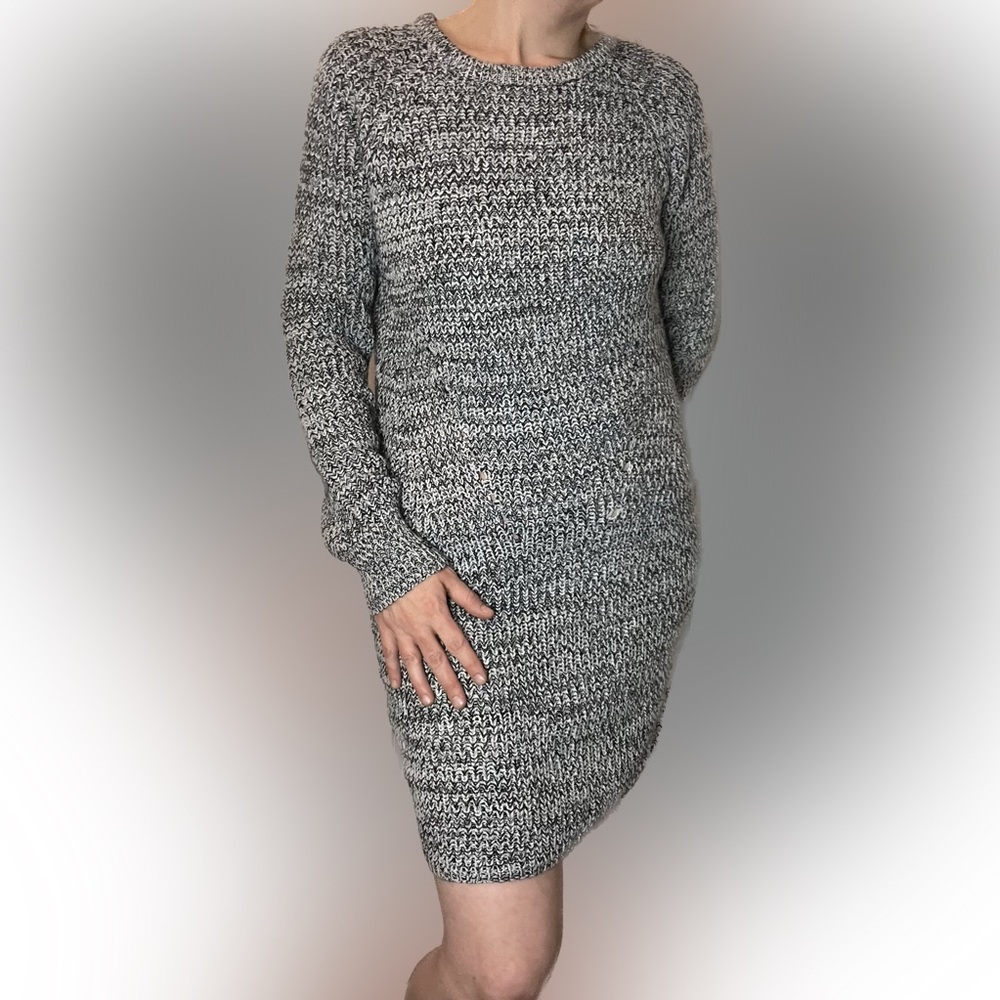 Chunky grey sweater dress from Brave Soul Size M NWT